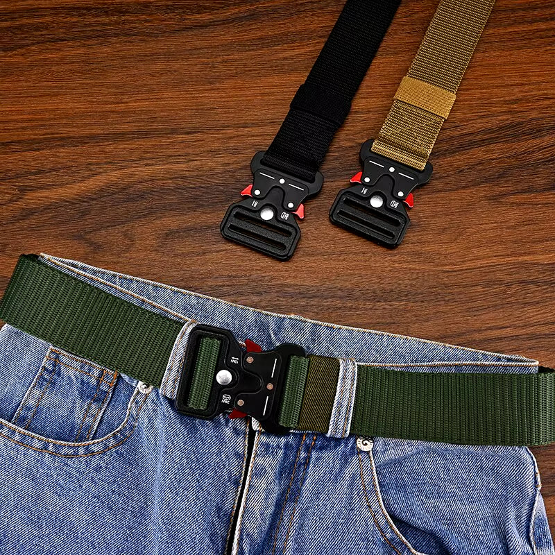 1Pc/2Pcs Versatile Men'S Tactical Belts-Durable, Adjustable Design-For Outdoor Sports Enthusiasts,Pair with Jeans,For Men Women