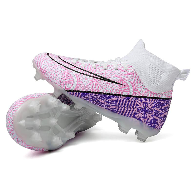 Soccer Cleats Kids Boys Girls Football Cleats Outdoor Soccer Shoes Youth Baseball Cleats Professional Training Football Shoes Turf High Top Football Boots
