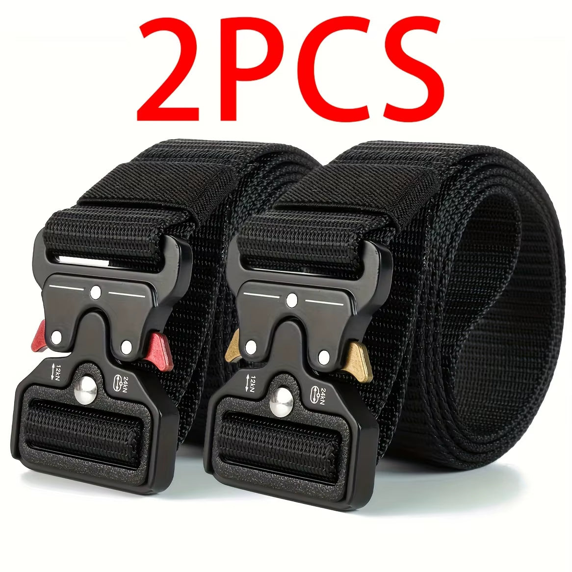 1Pc/2Pcs Versatile Men'S Tactical Belts-Durable, Adjustable Design-For Outdoor Sports Enthusiasts,Pair with Jeans,For Men Women