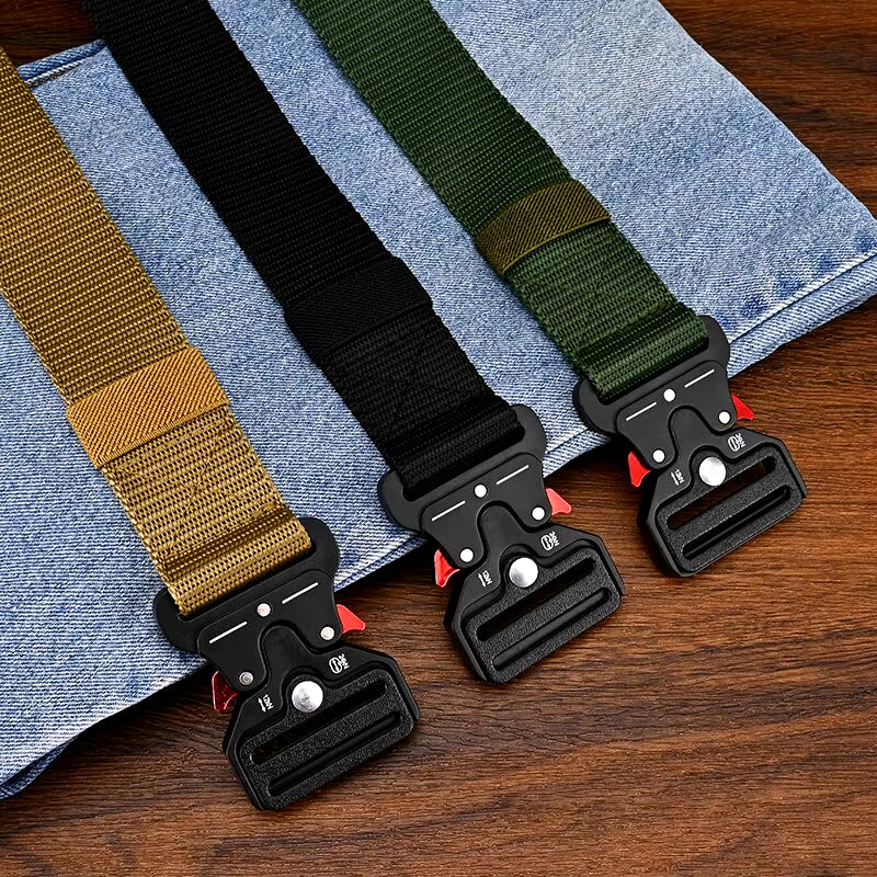 1Pc/2Pcs Versatile Men'S Tactical Belts-Durable, Adjustable Design-For Outdoor Sports Enthusiasts,Pair with Jeans,For Men Women