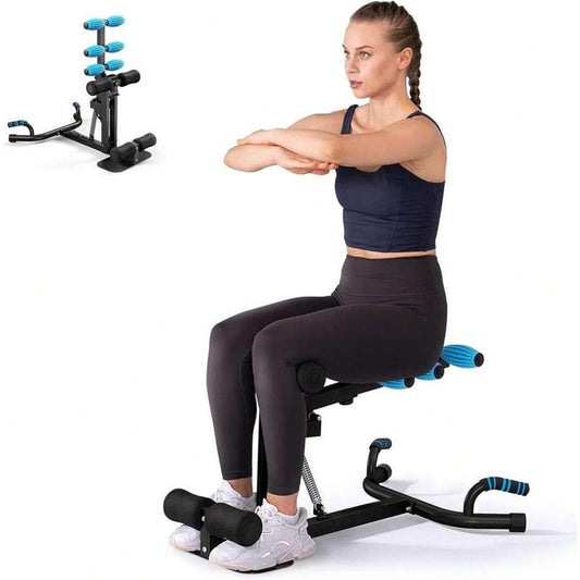 Deep Squat Machine, Adjustable Glutes Trainer Machine, Core Leg Push up Workout Machine for Home Gym