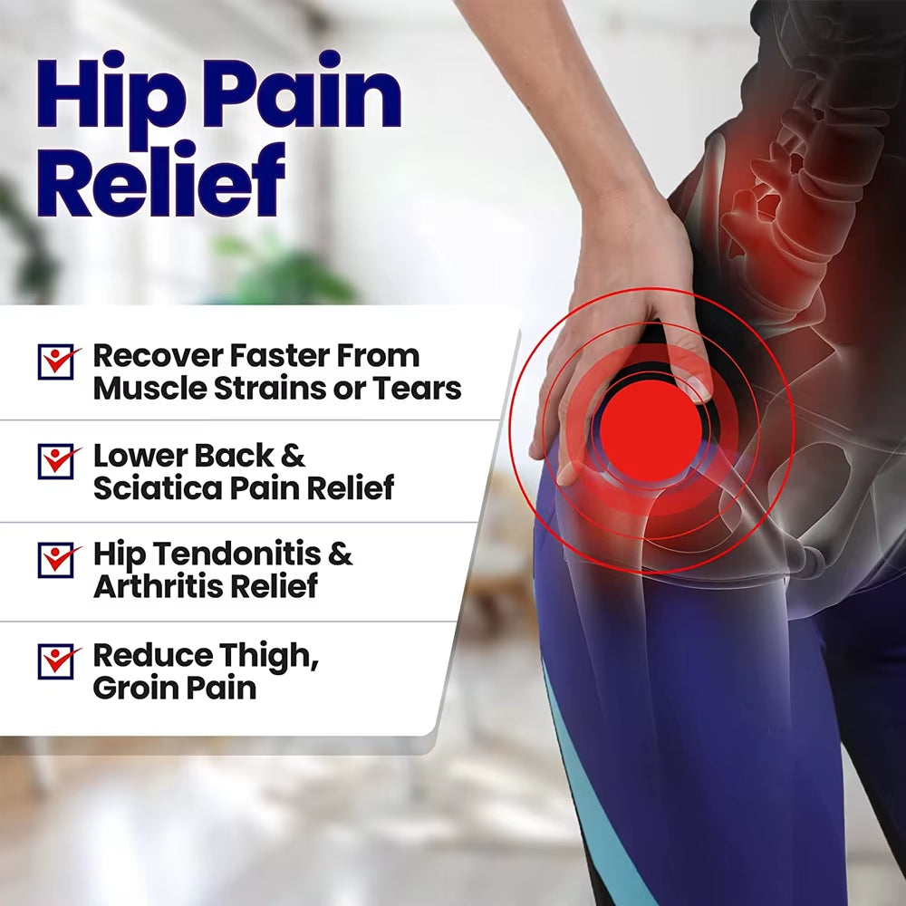 1PCS Adjustable Hip Brace for Sciatica Pain - Groin,Thigh & Hamstring Support - Compression Wrap for Men Women- Muscle Recovery