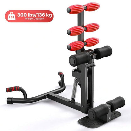 Deep Squat Machine, Adjustable Glutes Trainer Machine, Core Leg Push up Workout Machine for Home Gym