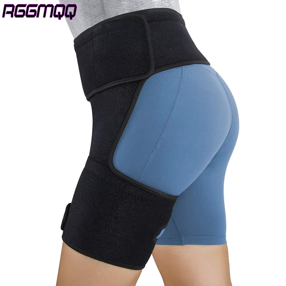 1PCS Adjustable Hip Brace for Sciatica Pain - Groin,Thigh & Hamstring Support - Compression Wrap for Men Women- Muscle Recovery