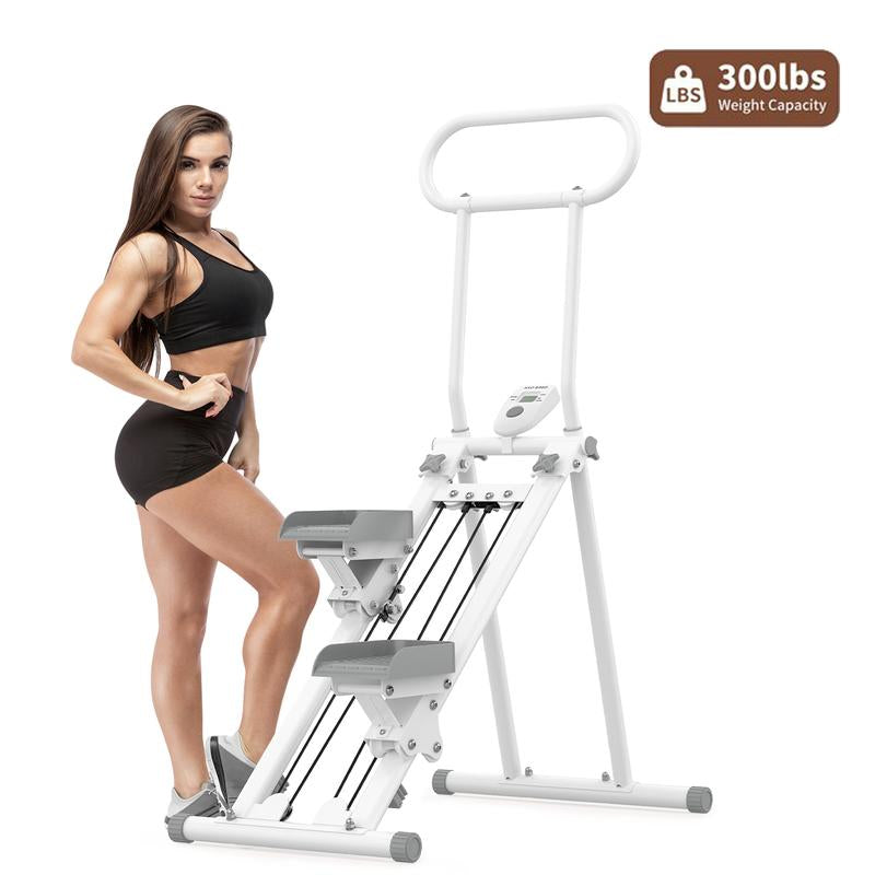 Hxd-Ergo Stalr Stepper Machine Torfull-Body Workout with Lcd Display, 300LBS Capacity，Adjustable Handlebars and Pedals,Perfect for Home and Ofnceworkouts,Home Fitness Equlpmentfor Women&Men Dealsforyoudays