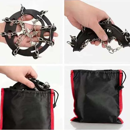 Outdoor Winter Hiking Climbing Snow Spikes Crampons Cleats Chain Claws Grips Boots Cover Ice Gripper Spike for Shoes anti Slip