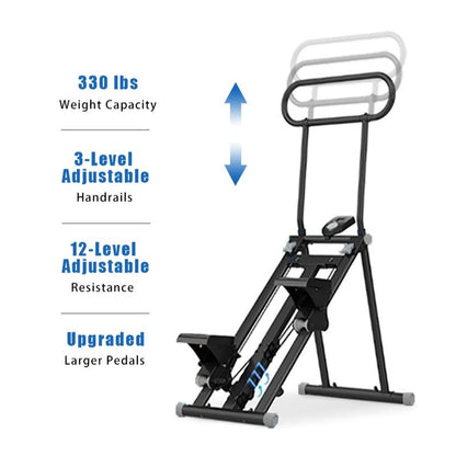 Hxd-Ergo Stalr Stepper Machine Torfull-Body Workout with Lcd Display, 300LBS Capacity，Adjustable Handlebars and Pedals,Perfect for Home and Ofnceworkouts,Home Fitness Equlpmentfor Women&Men Dealsforyoudays