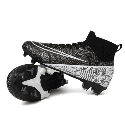 Soccer Cleats Kids Boys Girls Football Cleats Outdoor Soccer Shoes Youth Baseball Cleats Professional Training Football Shoes Turf High Top Football Boots