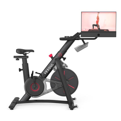 Yesoul G1M plus Bike,Smart Exercise Bike with 21.5" HD Screen,Low Noise Indoor Cycling Bike for Home Gym,With Comfortable Seat Cushion,Fitness Equipment Trainer Inclined Folding Treadmill Exercise Equipment