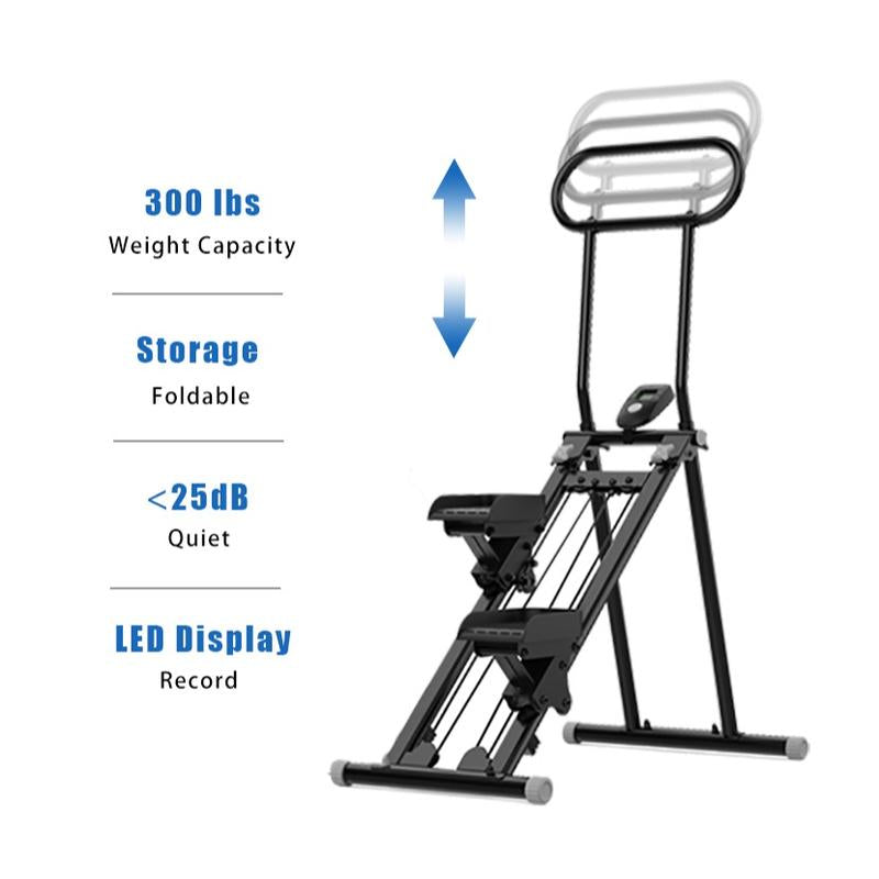Hxd-Ergo Stalr Stepper Machine Torfull-Body Workout with Lcd Display, 300LBS Capacity，Adjustable Handlebars and Pedals,Perfect for Home and Ofnceworkouts,Home Fitness Equlpmentfor Women&Men Dealsforyoudays