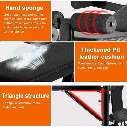 Workout Bench for Home Gym Strength Training Equipment with Preacher Curl Pad and Weight Rack Storage