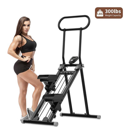 Hxd-Ergo Stalr Stepper Machine Torfull-Body Workout with Lcd Display, 300LBS Capacity，Adjustable Handlebars and Pedals,Perfect for Home and Ofnceworkouts,Home Fitness Equlpmentfor Women&Men Dealsforyoudays