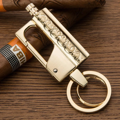 Multifunctional Keychain Kerosene Lighter Beer Bottle Opener Outdoor Portable Igniter Smoking Accessories Gadgets for Men