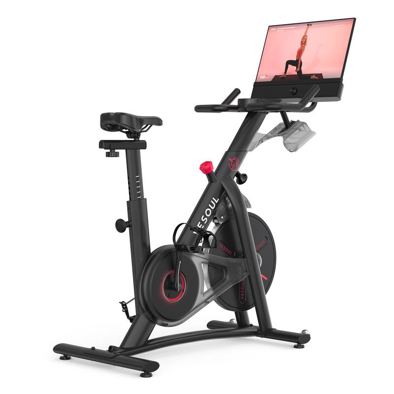 Yesoul G1M plus Bike,Smart Exercise Bike with 21.5" HD Screen,Low Noise Indoor Cycling Bike for Home Gym,With Comfortable Seat Cushion,Fitness Equipment Trainer Inclined Folding Treadmill Exercise Equipment