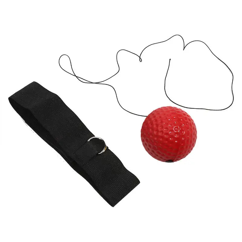 Portable Elastic Headband Red Light Ball Head Mounted Boxing Speed Ball Practical Adult Children Sports Rebound Reaction Ball