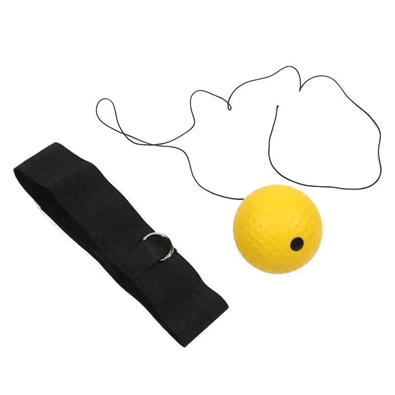 Portable Elastic Headband Red Light Ball Head Mounted Boxing Speed Ball Practical Adult Children Sports Rebound Reaction Ball