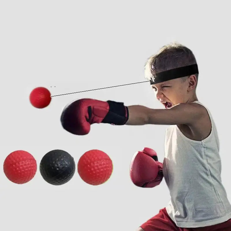 Portable Elastic Headband Red Light Ball Head Mounted Boxing Speed Ball Practical Adult Children Sports Rebound Reaction Ball