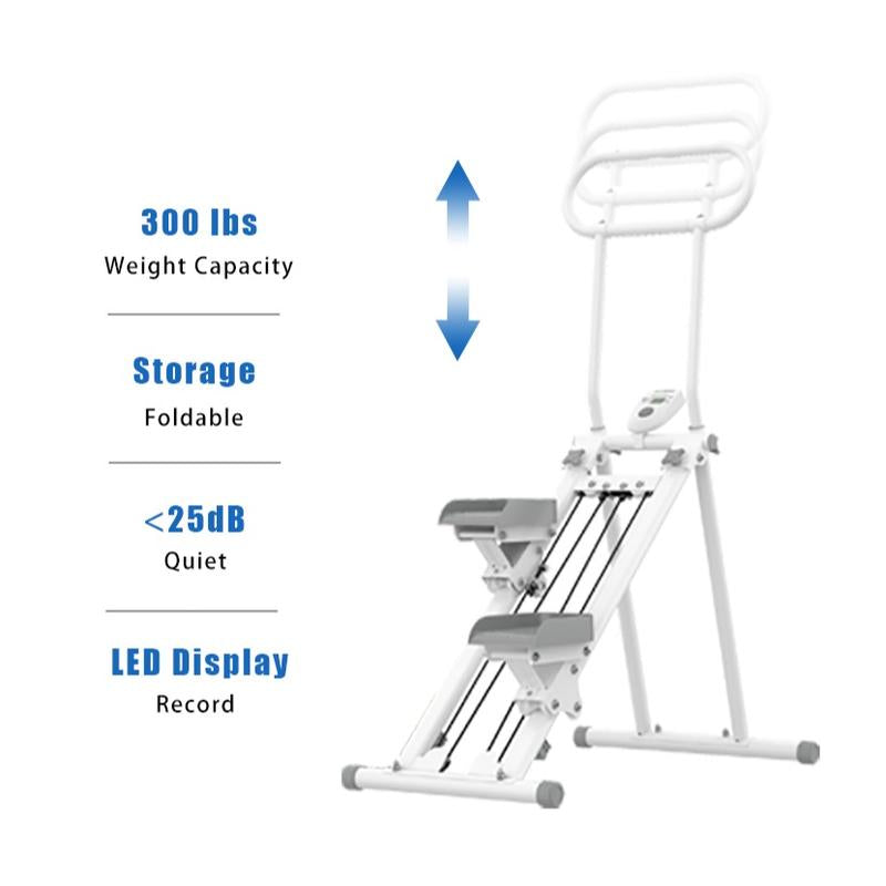 Hxd-Ergo Stalr Stepper Machine Torfull-Body Workout with Lcd Display, 300LBS Capacity，Adjustable Handlebars and Pedals,Perfect for Home and Ofnceworkouts,Home Fitness Equlpmentfor Women&Men Dealsforyoudays
