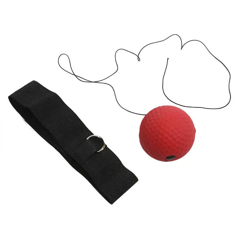 Portable Elastic Headband Red Light Ball Head Mounted Boxing Speed Ball Practical Adult Children Sports Rebound Reaction Ball