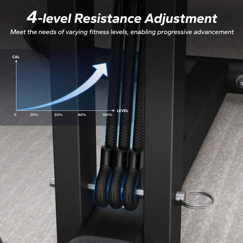 Deep Squat Machine, Adjustable Glutes Trainer Machine, Core Leg Push up Workout Machine for Home Gym