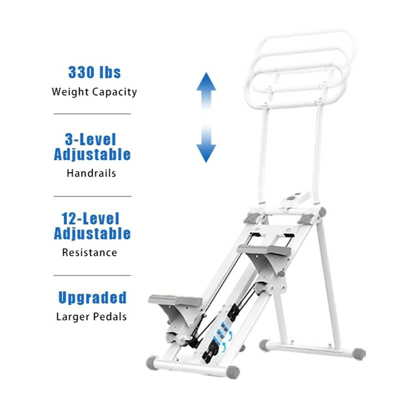 Hxd-Ergo Stalr Stepper Machine Torfull-Body Workout with Lcd Display, 300LBS Capacity，Adjustable Handlebars and Pedals,Perfect for Home and Ofnceworkouts,Home Fitness Equlpmentfor Women&Men Dealsforyoudays