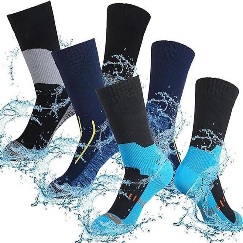 Waterproof Socks Hiking Walking Outdoor Activities for Men and Women Unisex Ankle Length Running Socks Anti-Wear Outdoor Sports Socks with Dexdri Inners & 3-Layer Stretch Technology