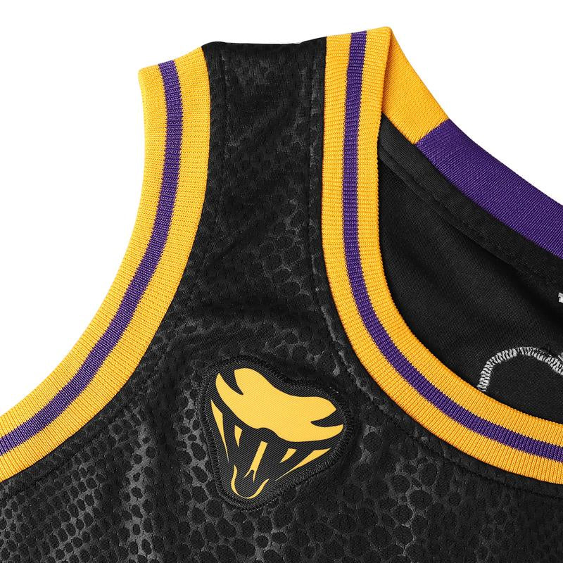Men'S Contrast Print Basketball Jersey # 8/24 Embroidered Basketball Jersey - Breathable & Stretchy Sleeveless Sports Uniform for Training, Competition & Parties - Polyester - for Basketball Players