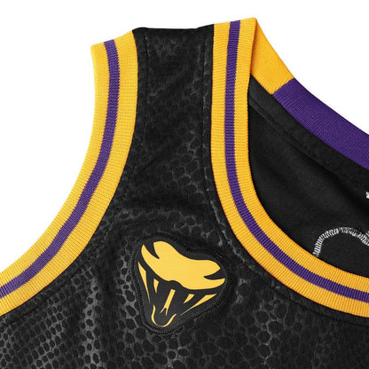 Men'S Contrast Print Basketball Jersey # 8/24 Embroidered Basketball Jersey - Breathable & Stretchy Sleeveless Sports Uniform for Training, Competition & Parties - Polyester - for Basketball Players