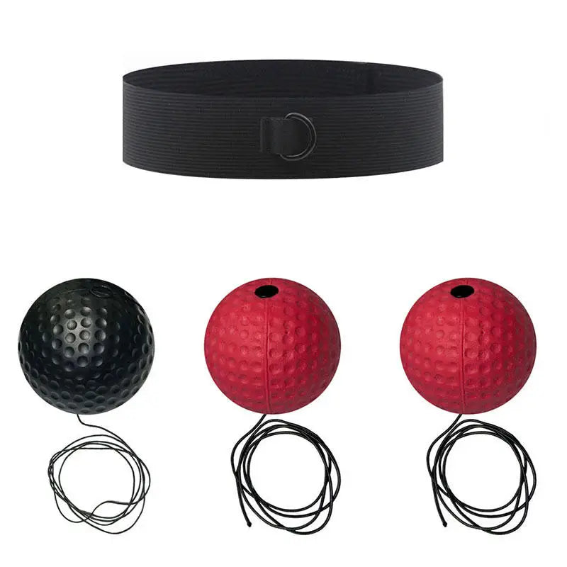 Portable Elastic Headband Red Light Ball Head Mounted Boxing Speed Ball Practical Adult Children Sports Rebound Reaction Ball